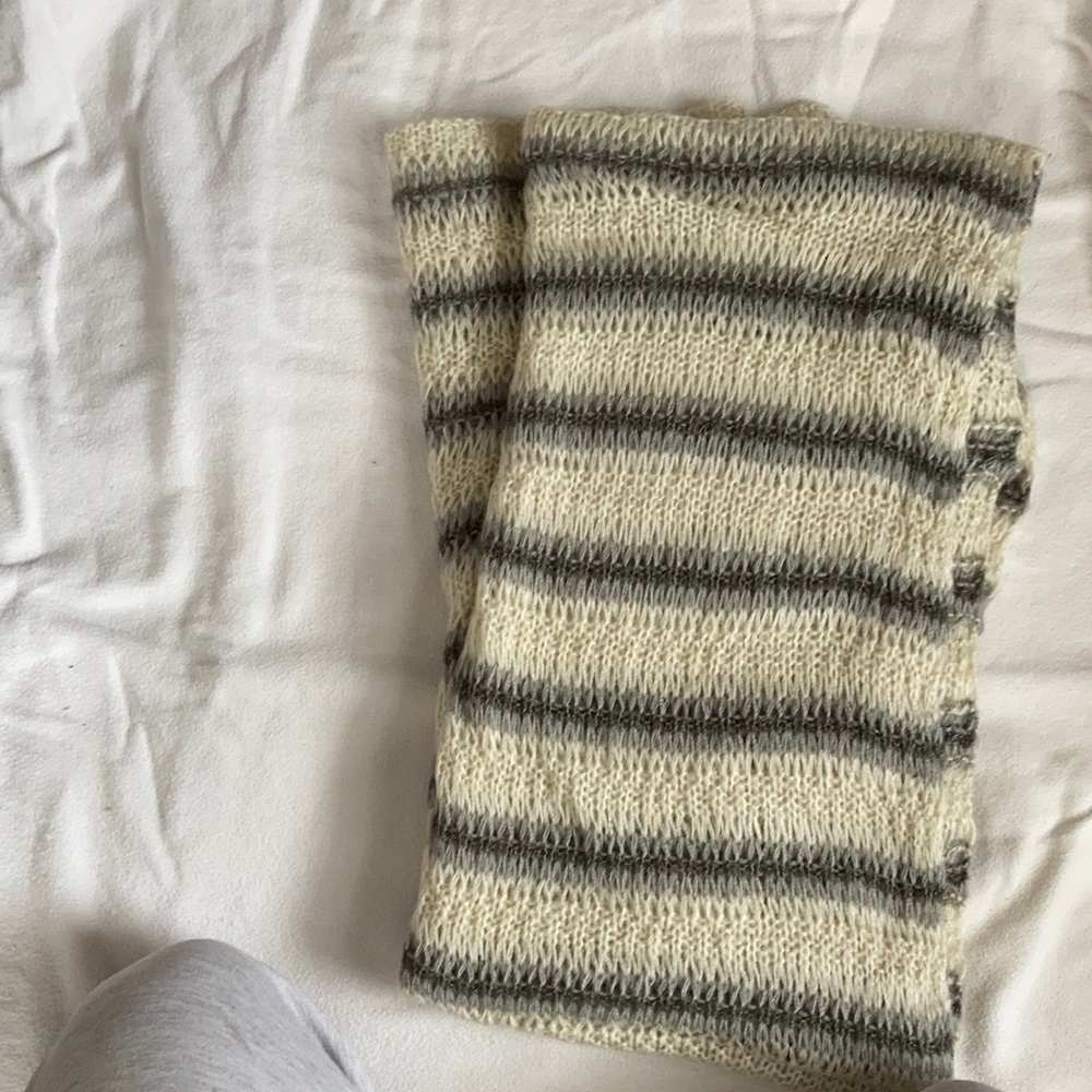 Soft striped scarf